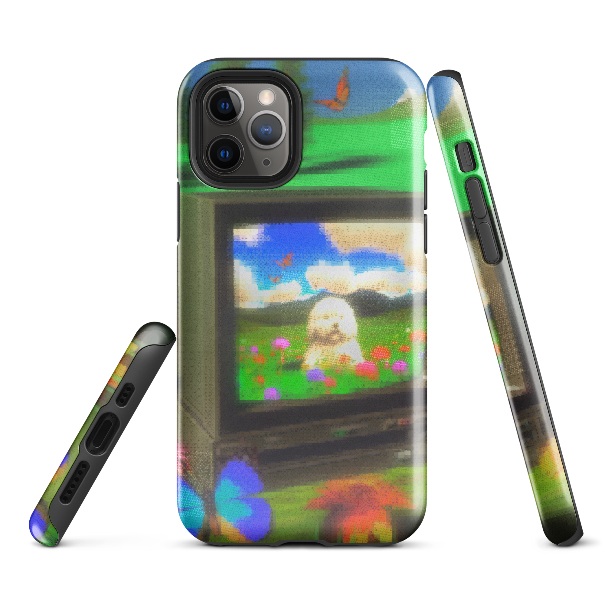 iphone tough case - crt dog