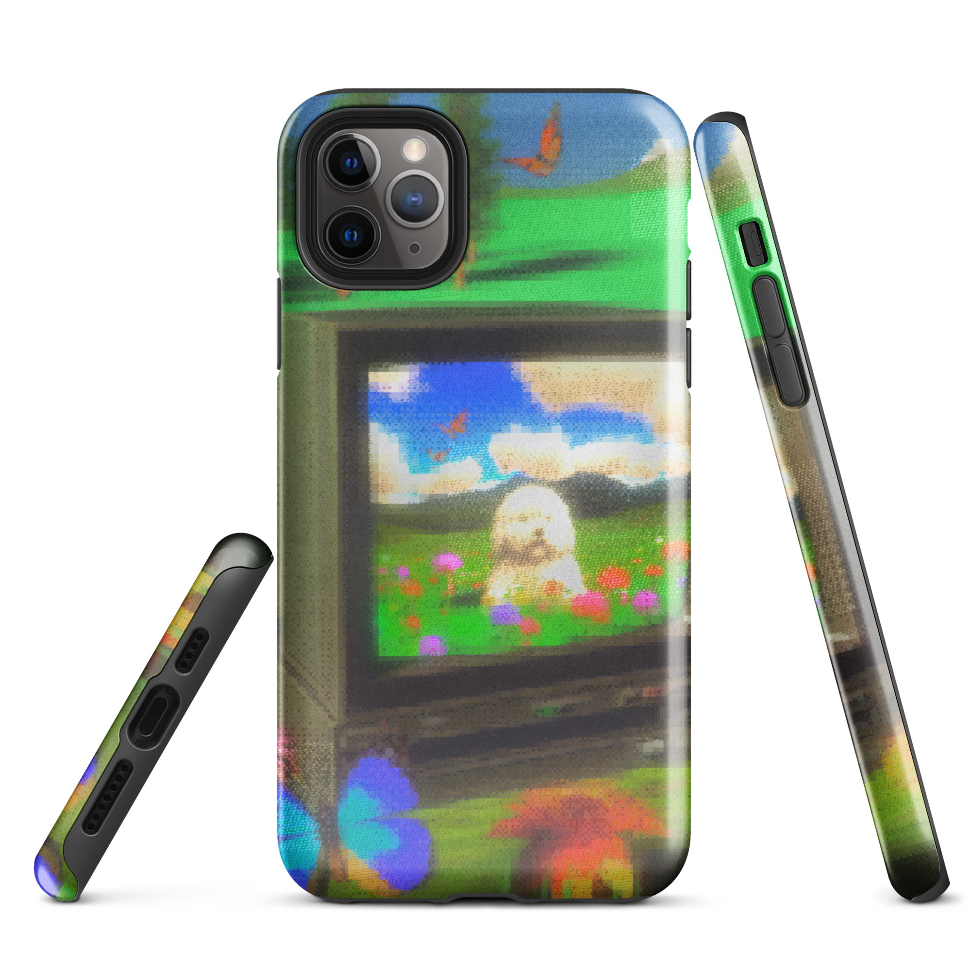 iphone tough case - crt dog