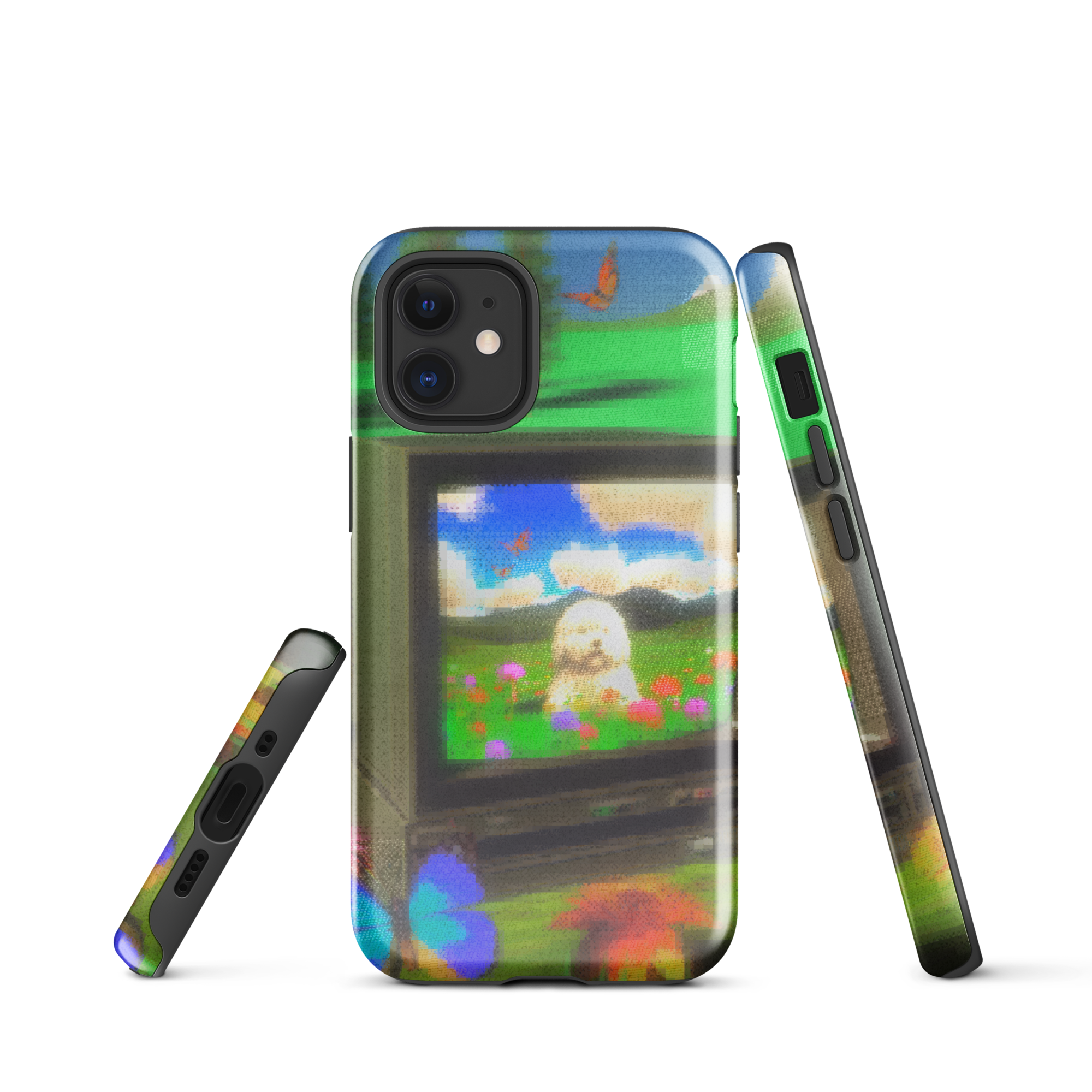 iphone tough case - crt dog