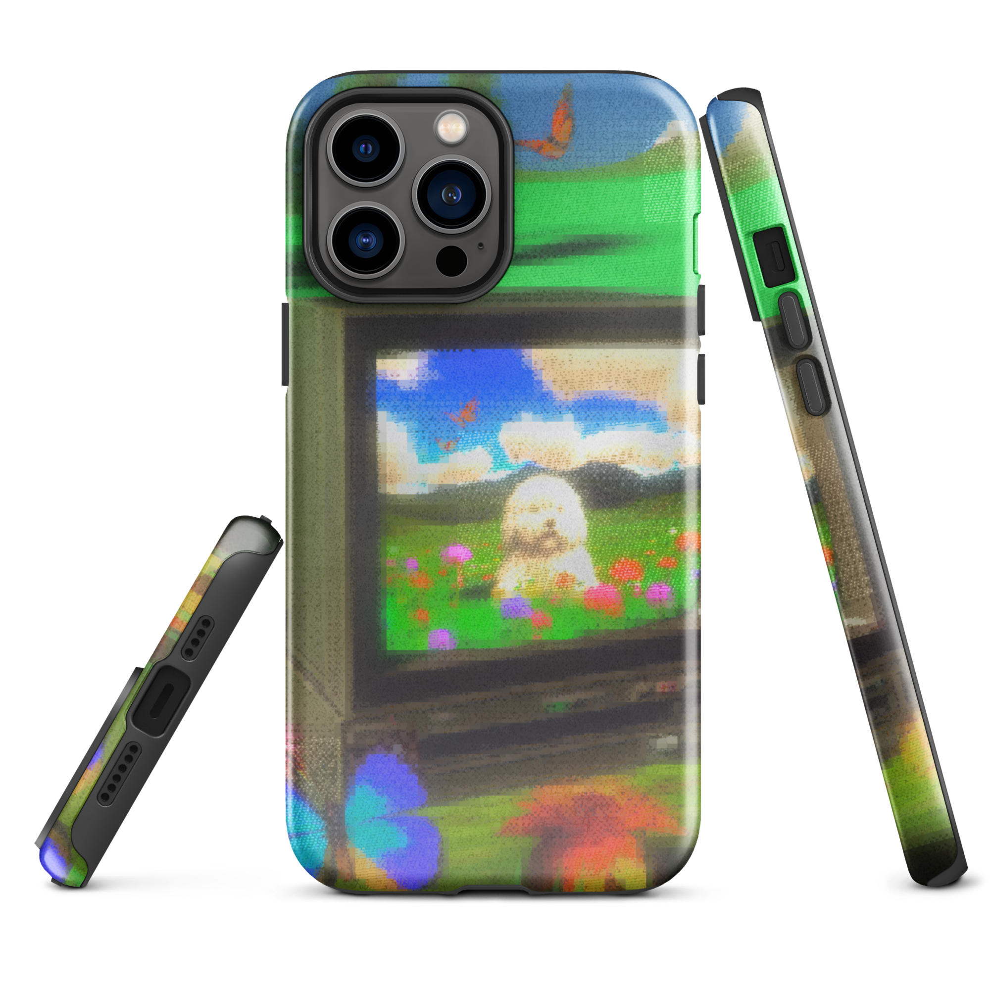 iphone tough case - crt dog