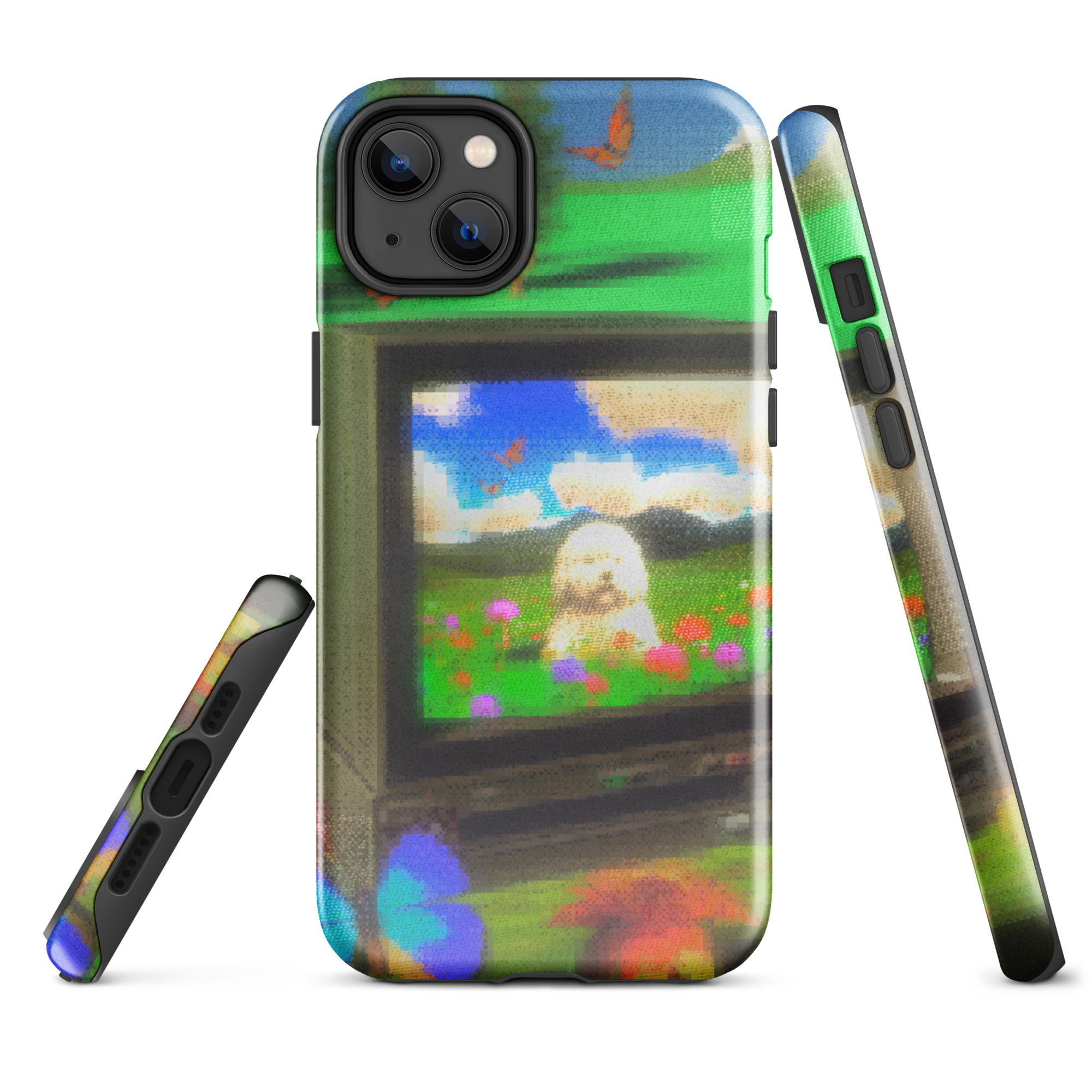 iphone tough case - crt dog