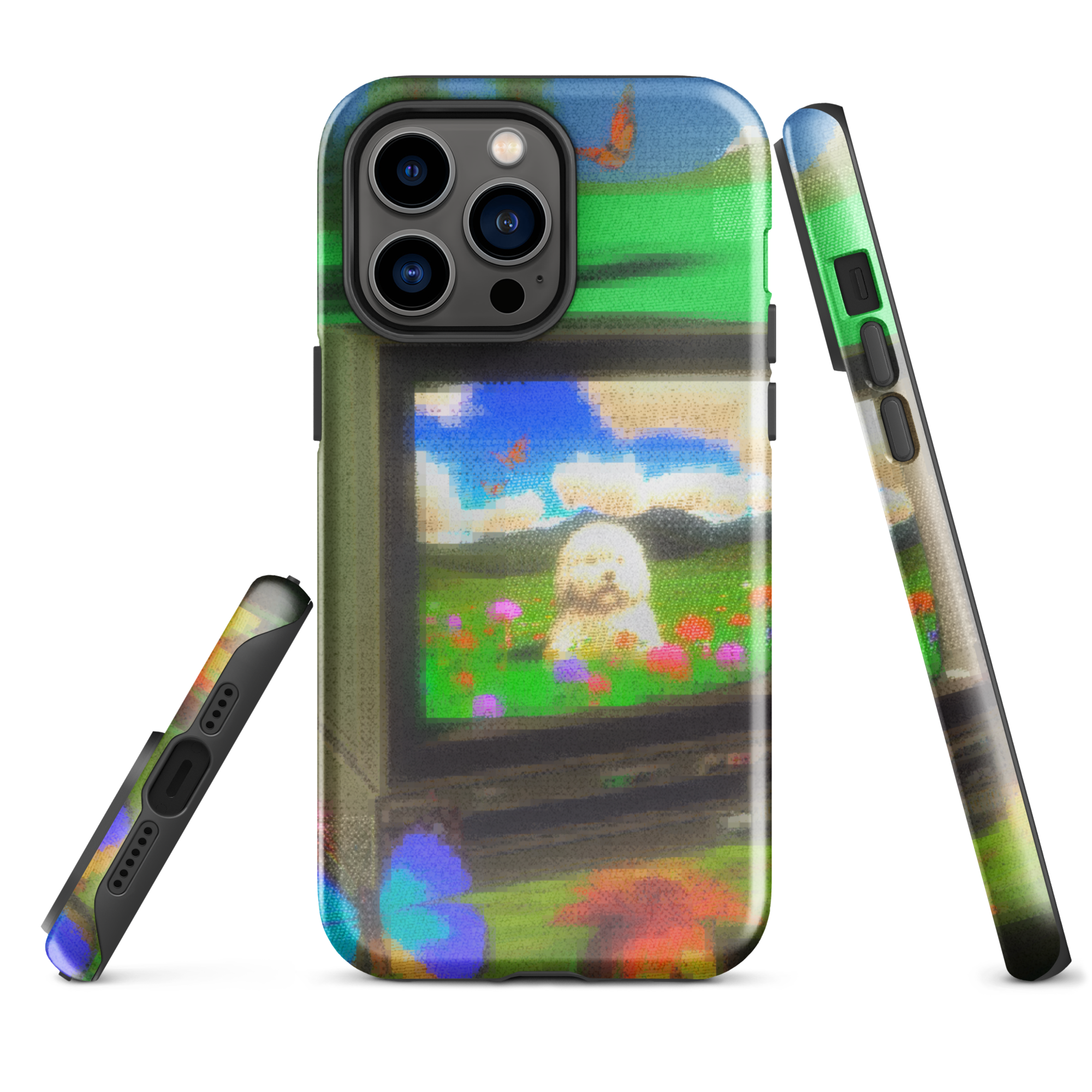 iphone tough case - crt dog