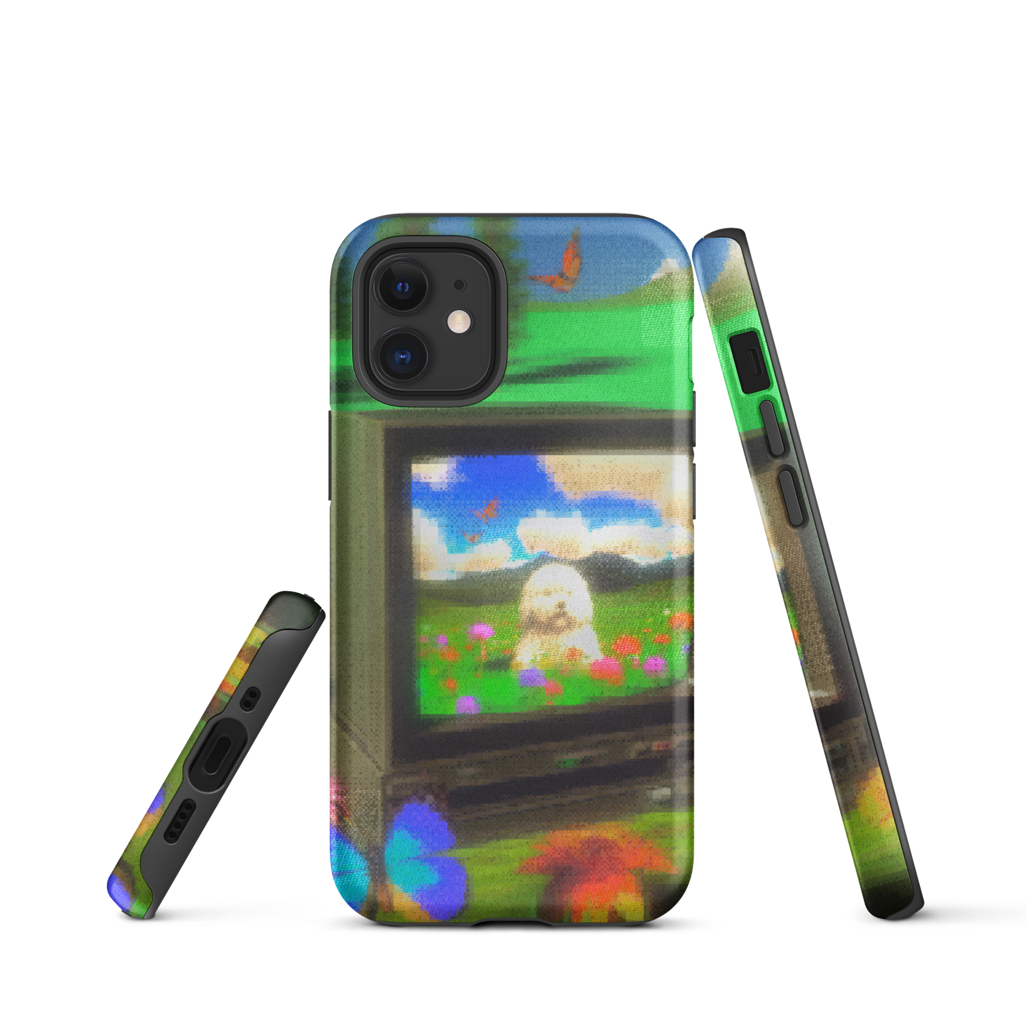 iphone tough case - crt dog