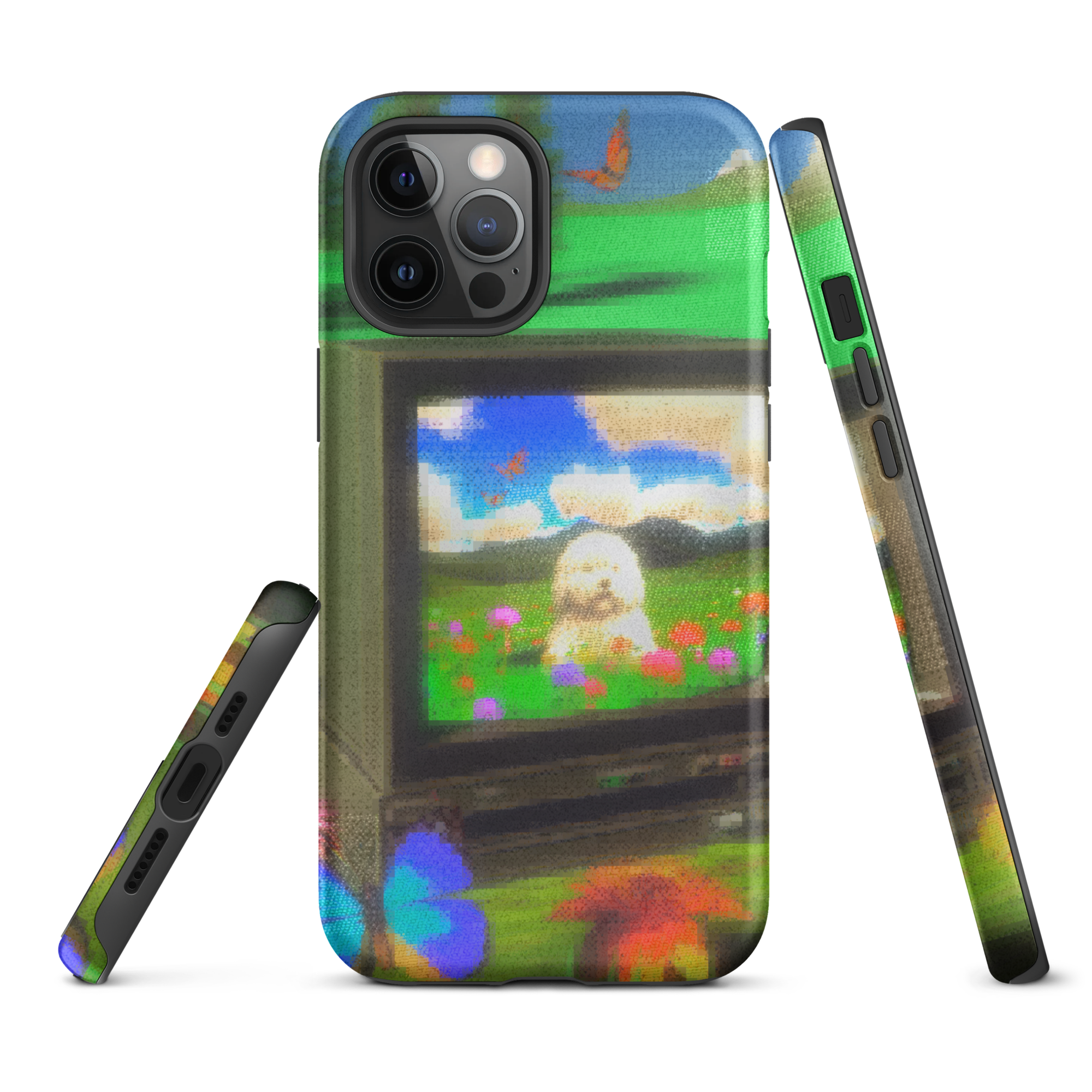 iphone tough case - crt dog