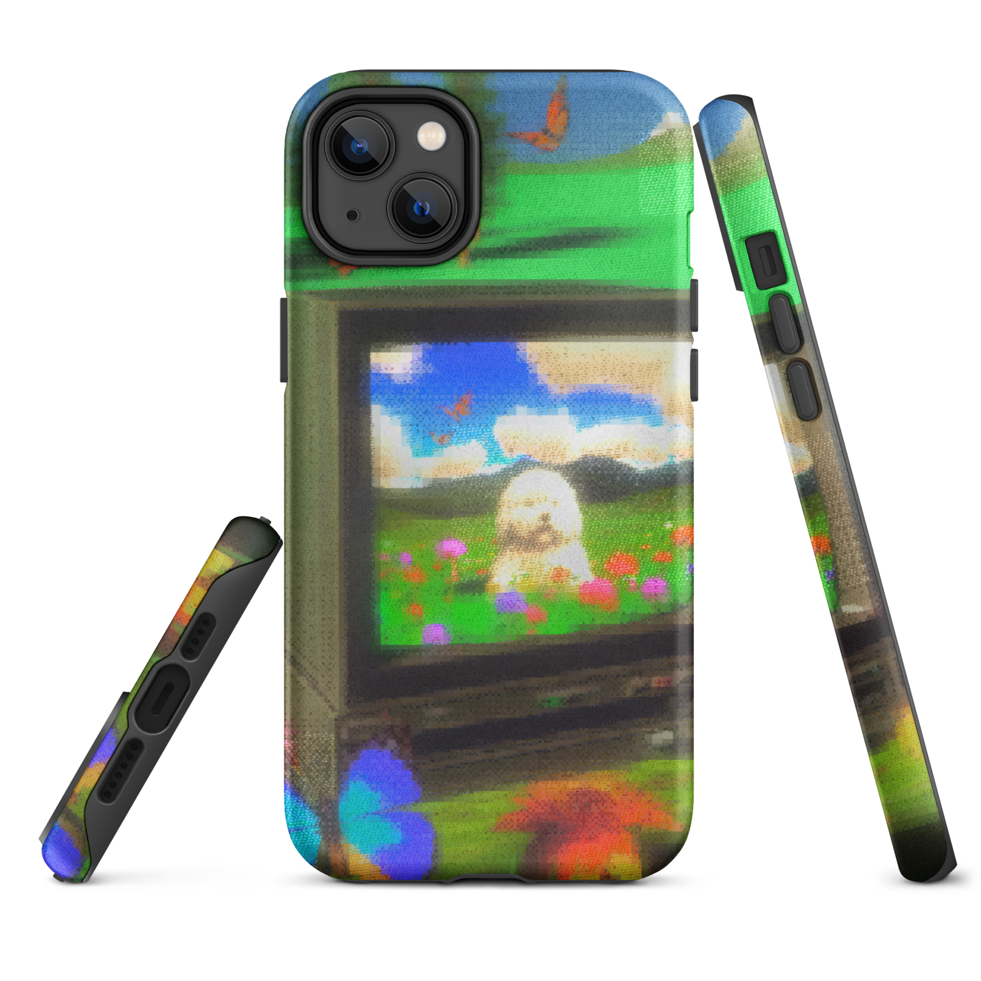 iphone tough case - crt dog