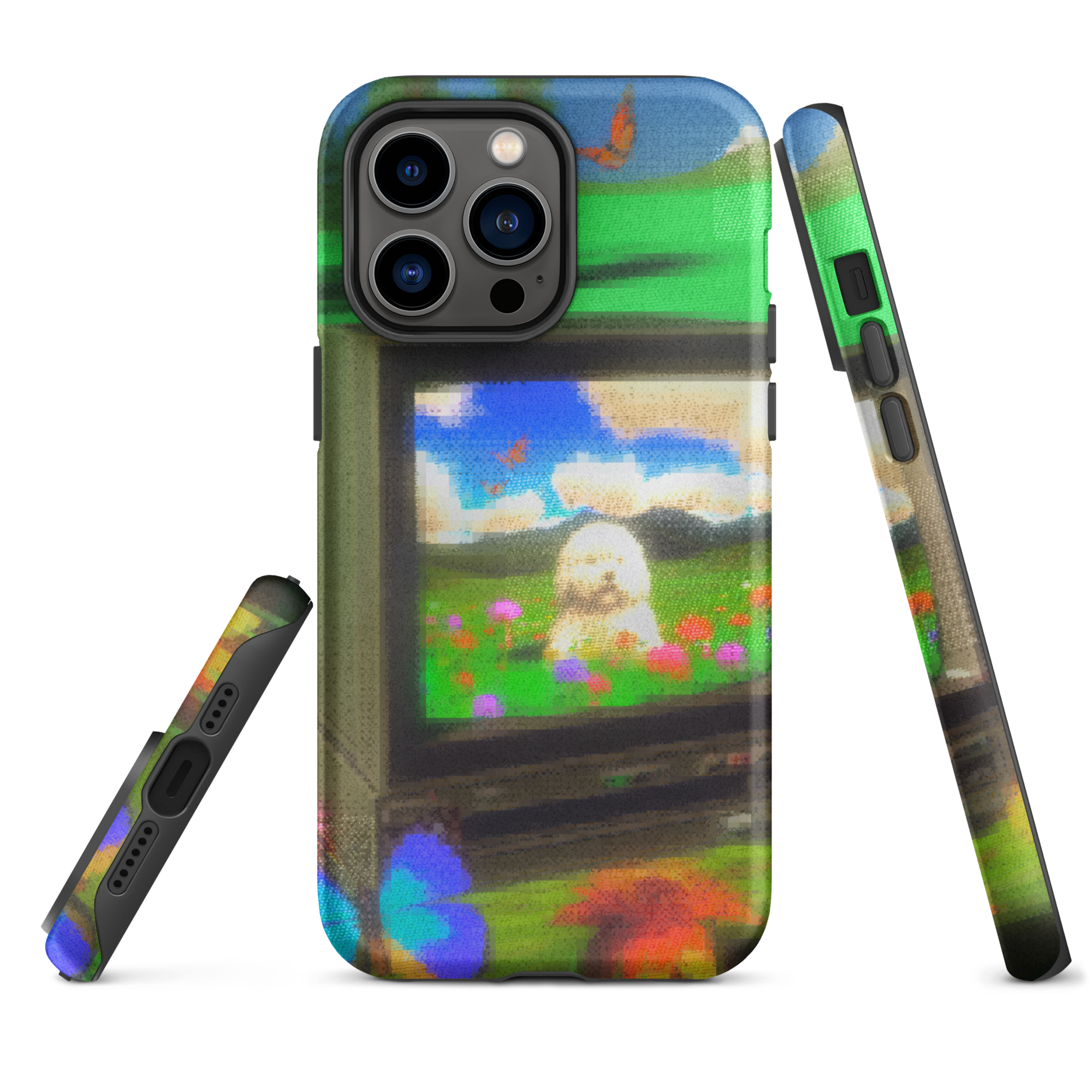 iphone tough case - crt dog