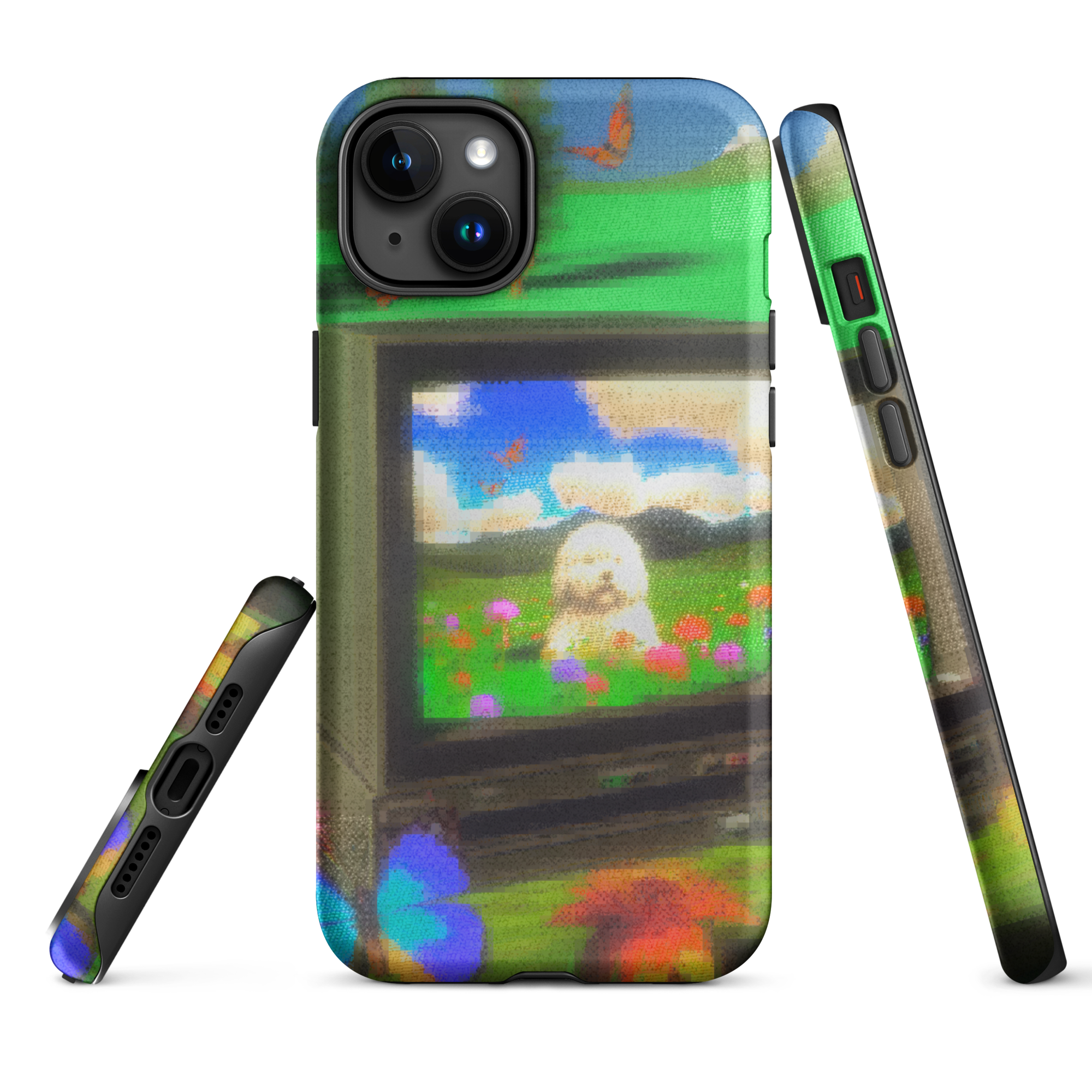 iphone tough case - crt dog